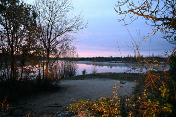 Lever de soleil sur le lac de Thoux Saint-Cricq