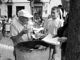 Vendeur ambulant de Pommes de Terre bouillies à Grenade